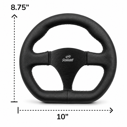 Granatelli 10-Inch D-Shape Drag Racing Steering Wheel – 789464