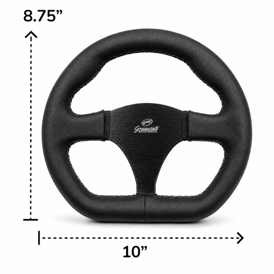 Granatelli 10-Inch D-Shape Drag Racing Steering Wheel – 789464