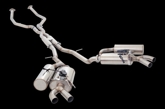 XFORCE Kia Stinger GT (RWD ONLY) 2018- Dual 21/2" Stainless Steel Cat Back System With Varex Mufflers; Exhaust System Kit ES-KS17-VMK-CBS