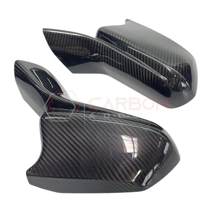 2016-2024 Camaro Real Carbon Fiber M Style Mirror Covers - With Winglet