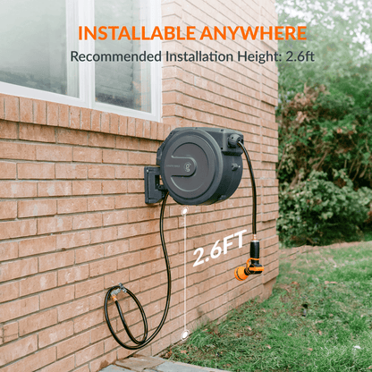Retractable Garden Hose Reel-1/2in-130ft