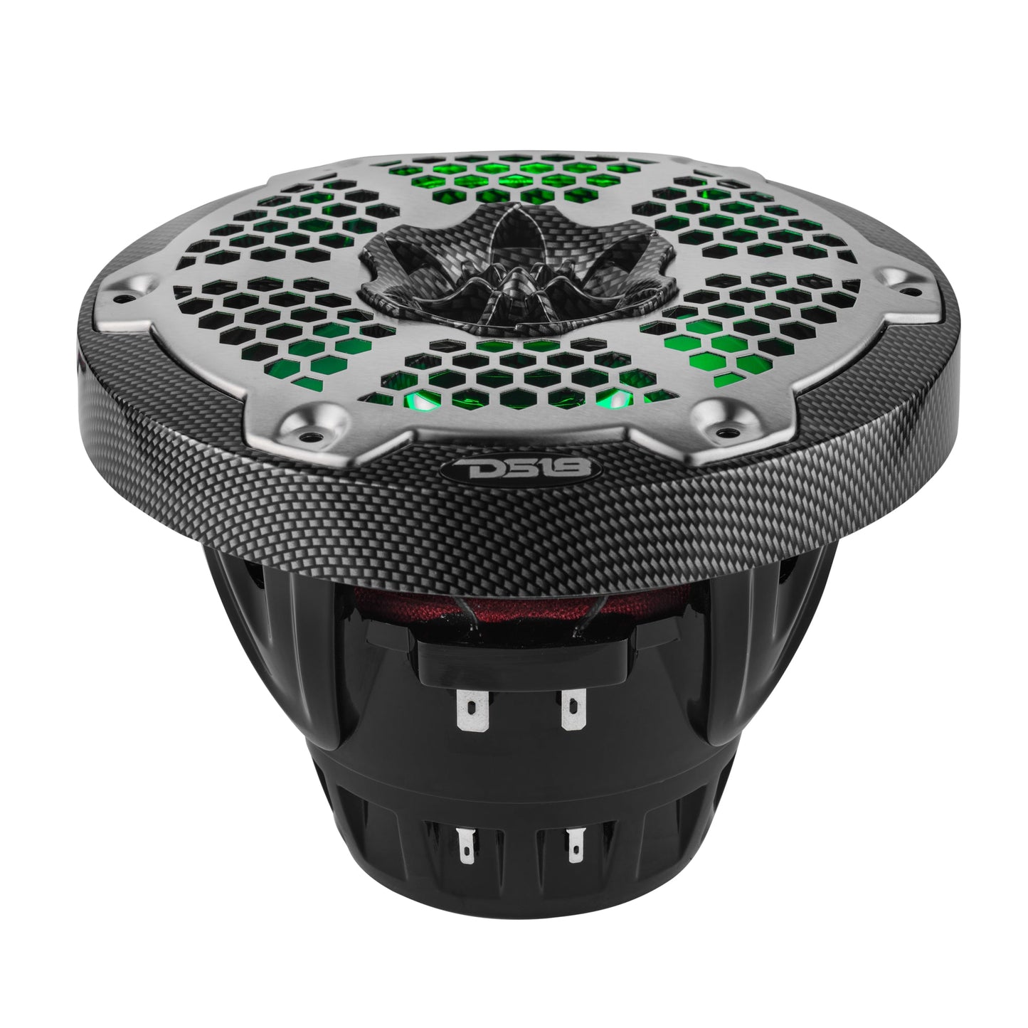 6.5” Marine 2-Way Hybrid Speaker with RGB LED, Compression Driver and Neodymium Magnet | 250W RMS 4-Ohm