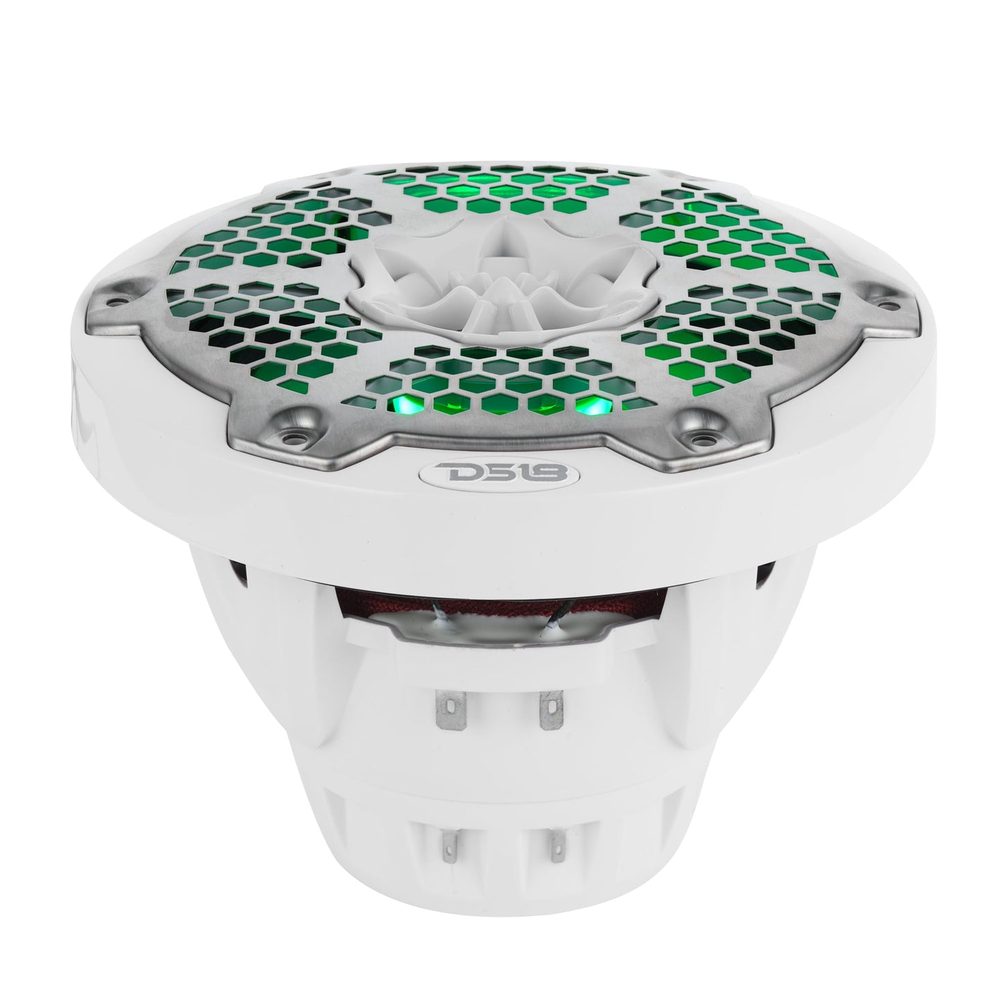 6.5” Marine 2-Way Hybrid Speaker with RGB LED, Compression Driver and Neodymium Magnet | 250W RMS 4-Ohm