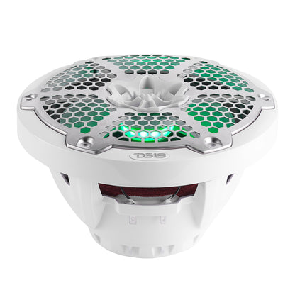 8” Marine 2-Way Hybrid Speaker with RGB LED, Compression Driver and Neodymium Magnet | 350W RMS 4-Ohm