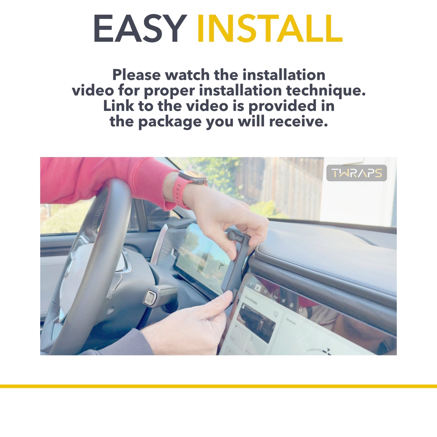 Dashboard Phone Mount/Charger | MagSafe Compatible iPhone Holder for Rivian R1T & R1S 2021-2026