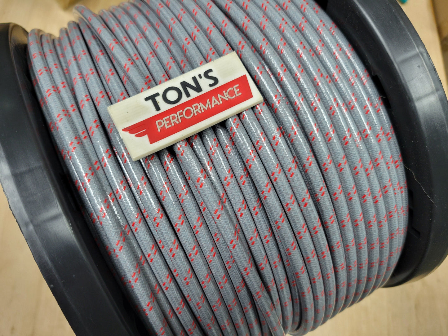 8mm Suppression Core Cloth Braided Spark Plug Wire [Sold By The Foot]