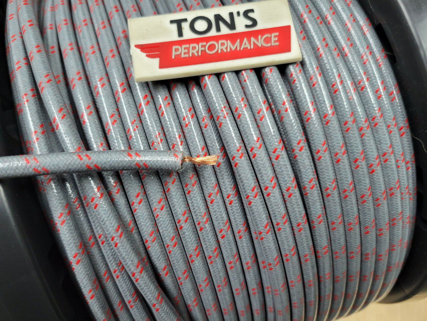 7mm Copper Core Cloth Braided Spark Plug Wire [Sold By The Foot]