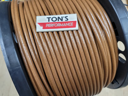 8mm Suppression Core Cloth Braided Spark Plug Wire [Sold By The Foot]