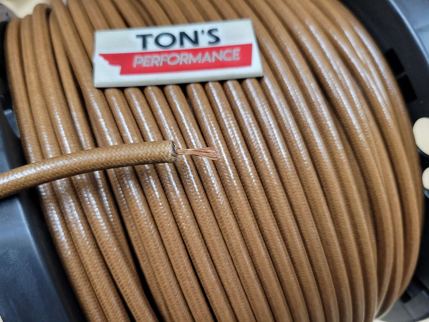7mm Copper Core Cloth Braided Spark Plug Wire [Sold By The Foot]