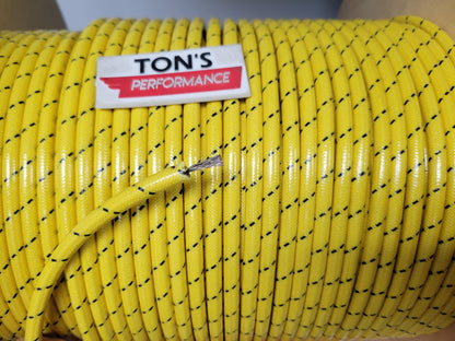 7mm Copper Core Cloth Braided Spark Plug Wire [Sold By The Foot]