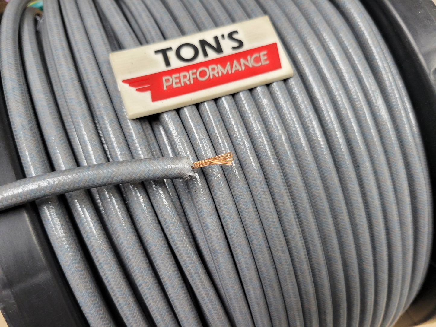 7mm Copper Core Cloth Braided Spark Plug Wire [Sold By The Foot]