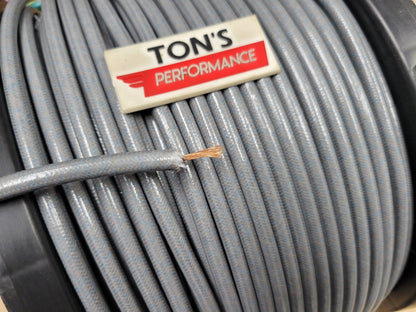 7mm Copper Core Cloth Braided Spark Plug Wire [Sold By The Foot]