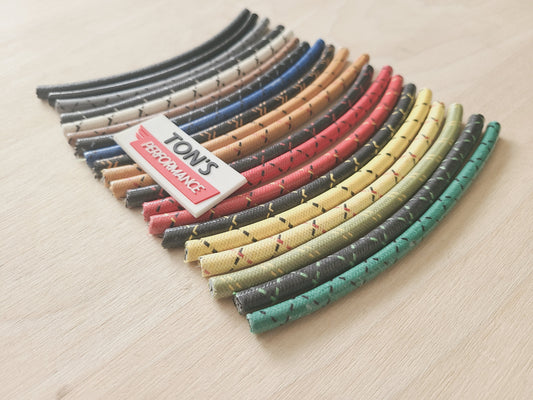 7mm Copper Core Cloth Braided Spark Plug Wire [Sold By The Foot]
