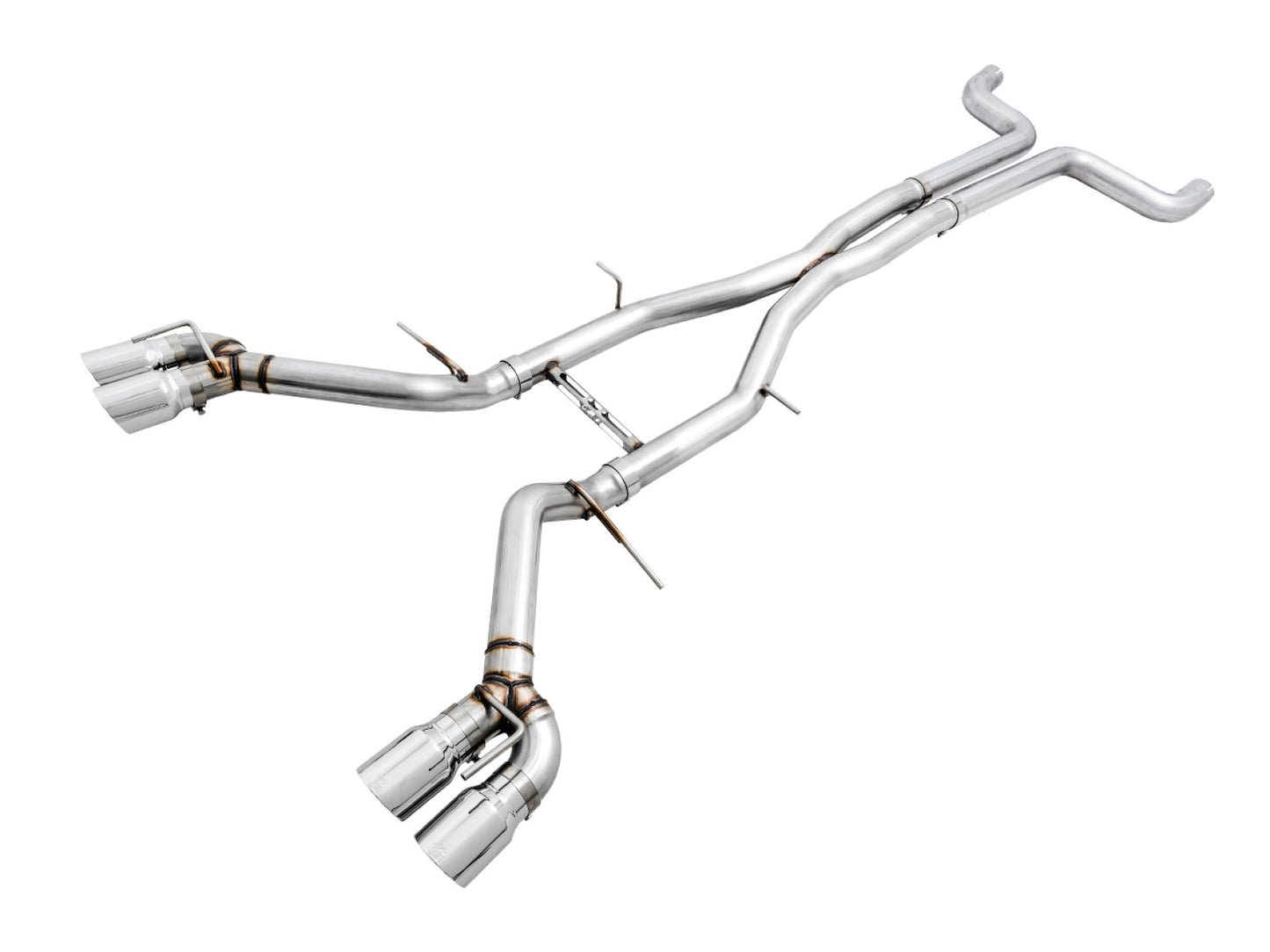 AWE Tuning Track Edition Catback Exhaust for Gen6 Camaro SS / ZL1 - Non-Resonated - Chrome Silver Tips (Quad Outlet) 3020-42066