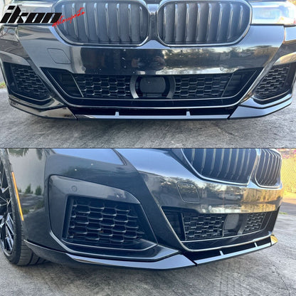 2021-2023 BMW G30 G31 LCI 5 Series 3PC Unpainted Front Bumper Lip PP