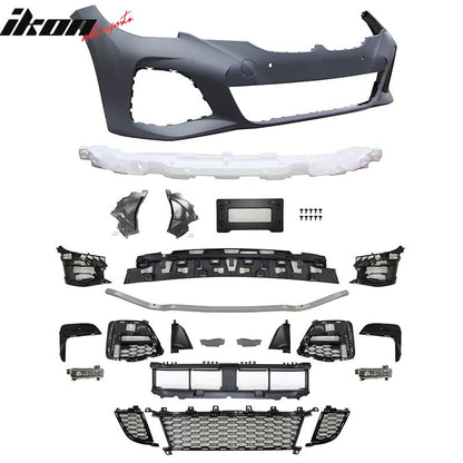 2019-2022 BMW G20 Sedan M-Tech Black Front Rear Bumper Side Skirts