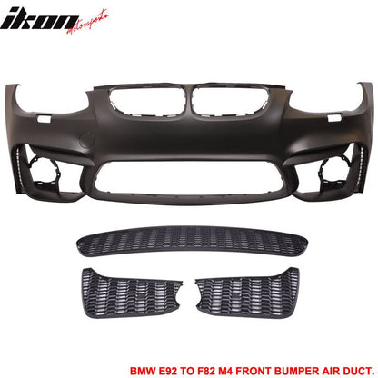 Fits 11-13 E92 LCI M4 Polypropylene Front Bumper Air Duct Mesh Grille