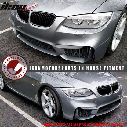 Fits 11-13 E92 LCI M4 Polypropylene Front Bumper Air Duct Mesh Grille