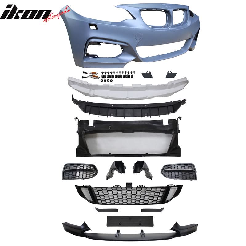 2014-2021 BMW F22 F23 2-Series MP Style Front Bumper Cover W/Grille PP