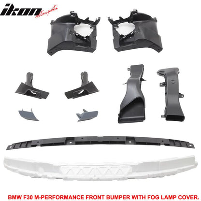 Fits 12-18 F30 M Performance Front Bumper Fog Cover PDC