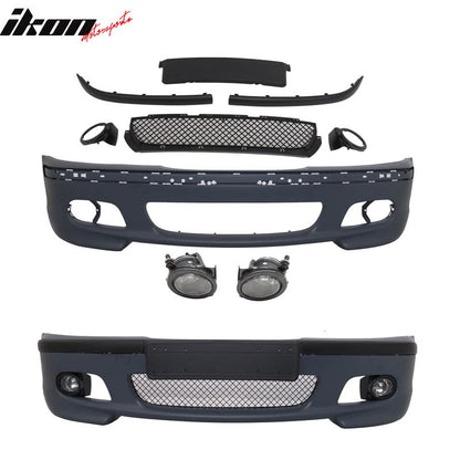 Fits 99-05 BMW E46 M Tech Msport Front Bumper PP + Fog Lights
