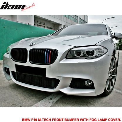 Fits 11-16 5-Series F10 M-T Msport Front Bumper Fog Cover Conversion
