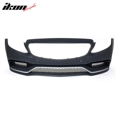 Fits 15-18 Benz W205 C-Class C63 PP Front Bumper Kit