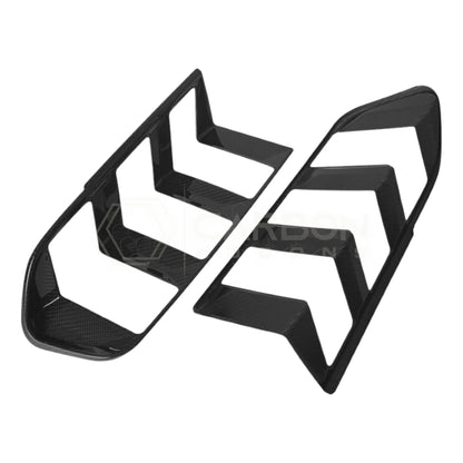 Real Carbon Fiber Taillight Trim Covers for 2024+ Ford Mustang