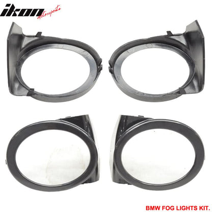 Fits 99-06 BMW E46 2Dr M3 PP Front Bumper + Fog Light Cover + Fog Lamp