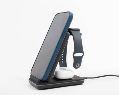 3 In 1 Foldable Charger Stand and QC3.0 Wall Adapter