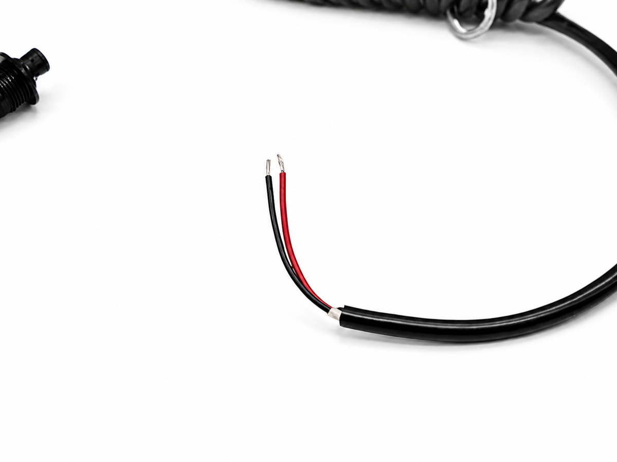 Granatelli Black 10A Pin Head Momentary Push Button Switch w/ 6' Retractable Cord – 810101B