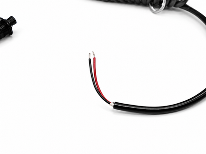 Granatelli Black 10A Pin Head Momentary Push Button Switch w/ 6' Retractable Cord – 810101B