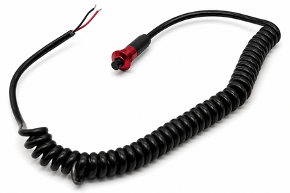Granatelli Red 10A Pin Head Momentary Push Button Switch w/ 6' Retractable Cord – 810101R