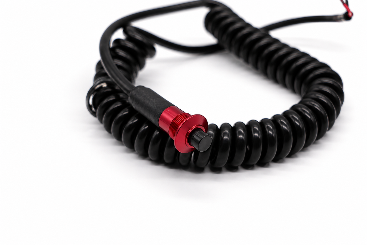 Granatelli Red 10A Pin Head Momentary Push Button Switch w/ 6' Retractable Cord – 810101R