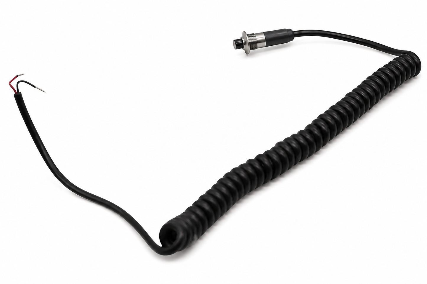 Granatelli Silver 10A Pin Head Momentary Push Button Switch w/ 6' Retractable Cord – 810101SL