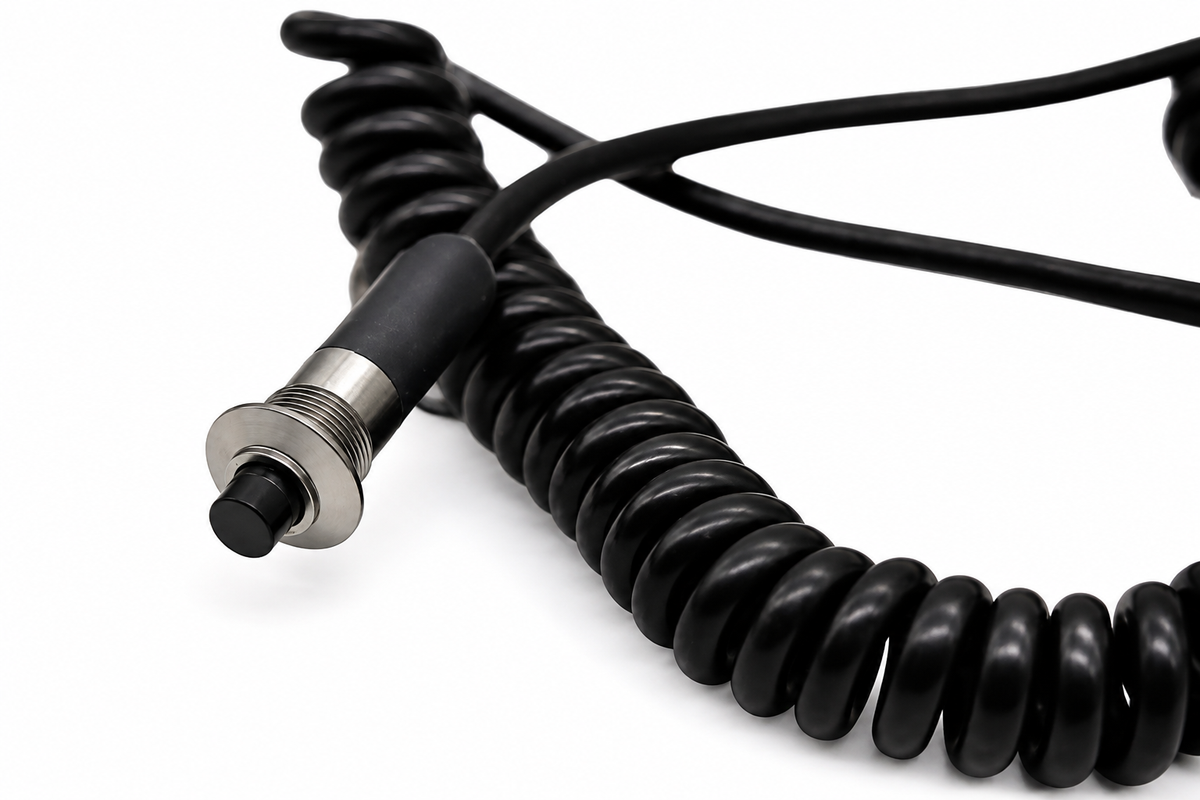 Granatelli Silver 10A Pin Head Momentary Push Button Switch w/ 6' Retractable Cord – 810101SL