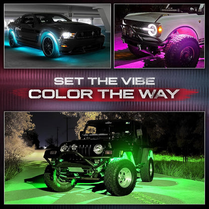 AURA LED Lighting Kit Bundle - Grille + Underglow + Photon RGB- Remote Control