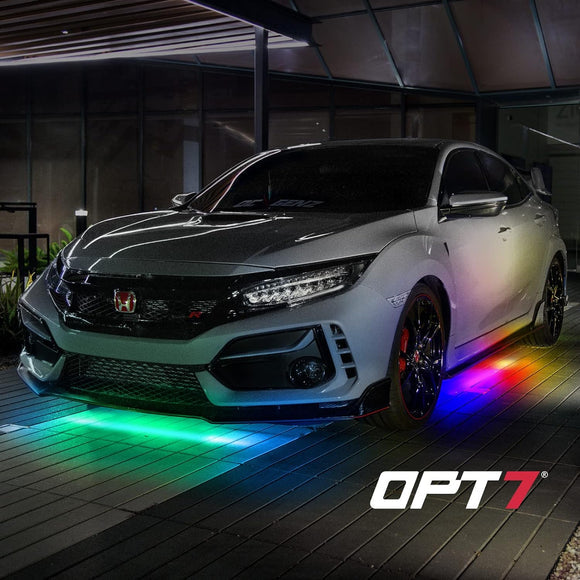AURA PRO Exterior Pack Bundle (Grille LED Kit + Wheel Well Kit + DreamColor Underglow LED Kit) - Bluetooth  APP and Remote Controlled