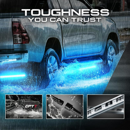 AURA Truck LED Aluminum Underglow Lighting Kit - Wireless Remote Control Full Color Spectrum
