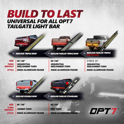 OPT7 Redline Dual 7-Pin Splitter with Reverse Wire to 43 Inches 4-Pin Extension Adapter Harness