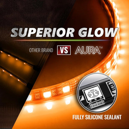 AURA PRO Snowmobile Underbody Glow LED Lighting Kit - Bluetooth Enabled APP - Full Color Spectrum