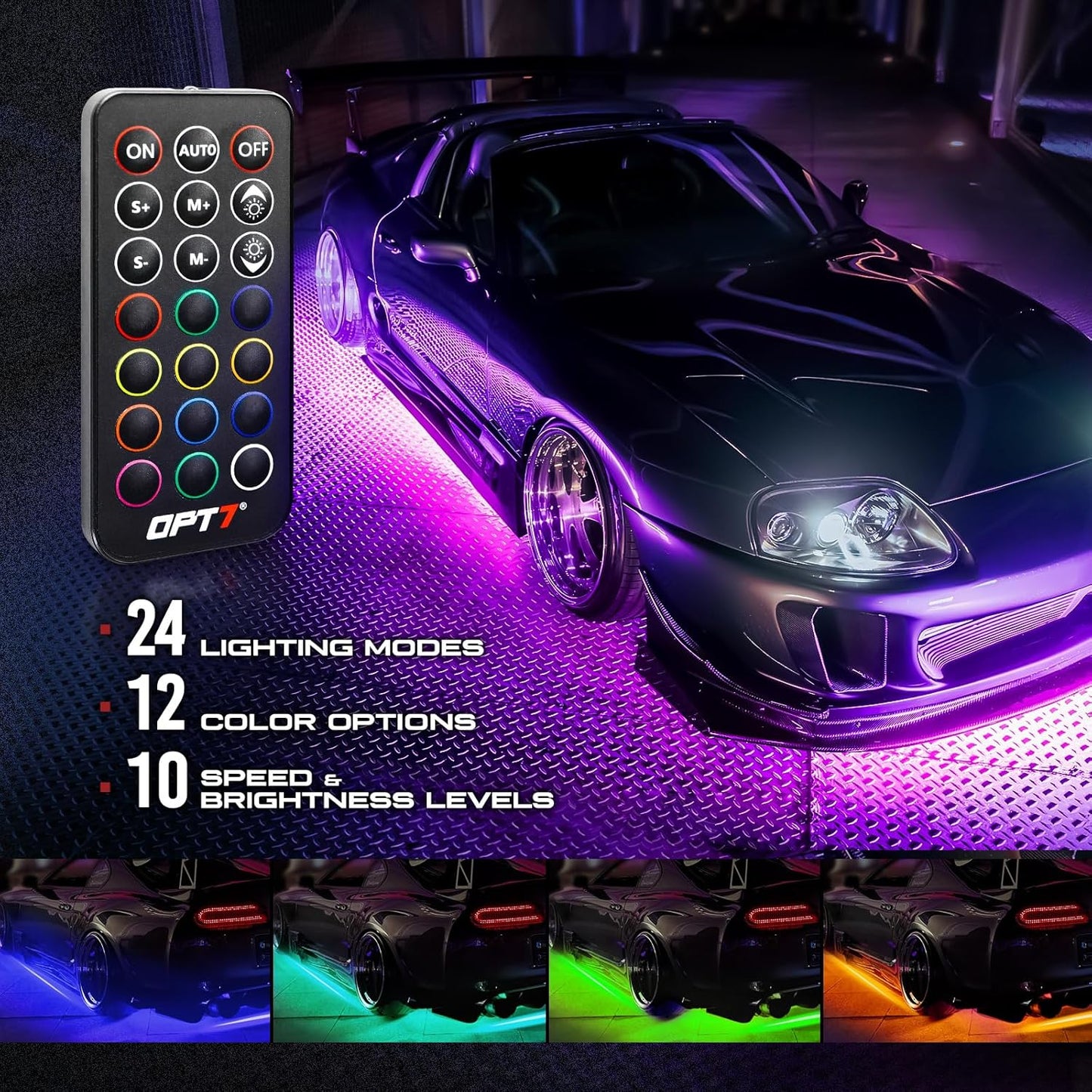 AURA LED Lighting Kit Bundle - Grille + Underglow + Photon RGB- Remote Control