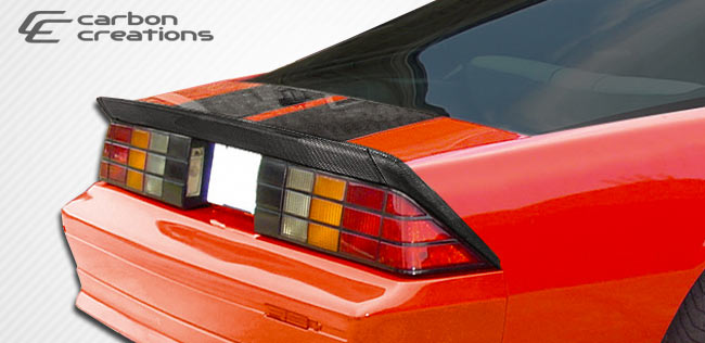 Carbon Creations Replacement for 1982-1992 Chevrolet Camaro Xtreme Wing Trunk Lid Spoiler - 3 Piece - 106455