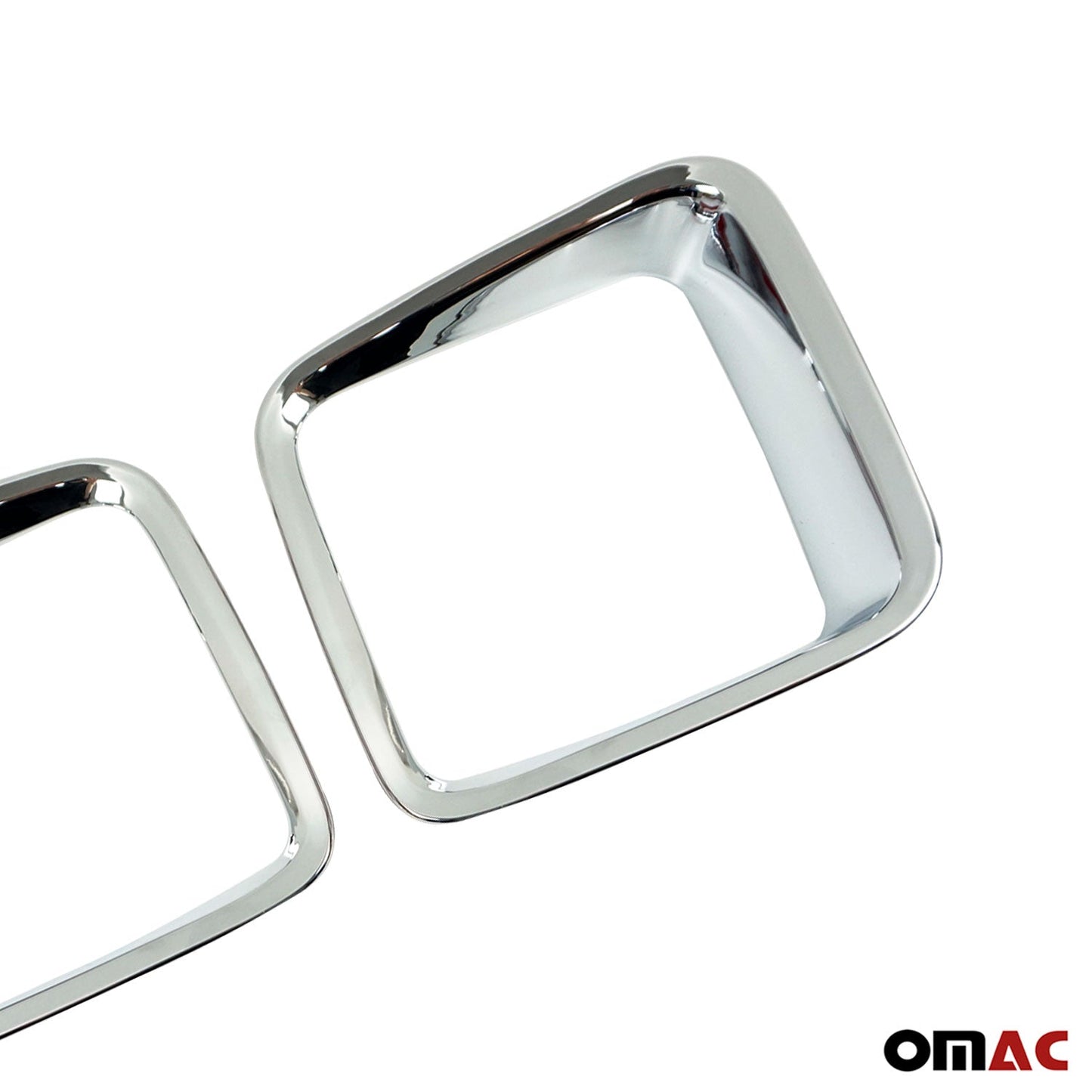 OMAC Inner Trunk Tail Light Trim Frame for Jeep Renegade 2015-2018 Chrome Silver 2Pcs 1708100
