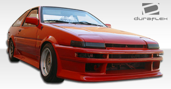 Extreme Dimensions Duraflex V-Speed Front Bumper Cover Compatible With 1984-1987 Toyota Corolla - 1 Piece - 100699