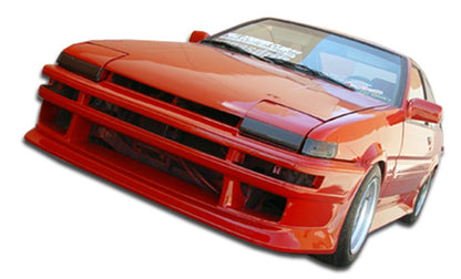 Extreme Dimensions Duraflex V-Speed Front Bumper Cover Compatible With 1984-1987 Toyota Corolla - 1 Piece - 100699