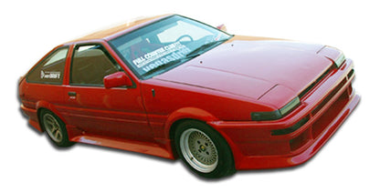 Extreme Dimensions Duraflex V-Speed Side Skirts Compatible With 1984-1987 Toyota Corolla - 2 Piece - 100700