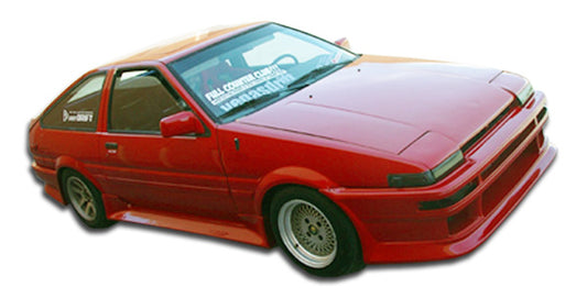 Extreme Dimensions Duraflex V-Speed Side Skirts Compatible With 1984-1987 Toyota Corolla - 2 Piece - 100700
