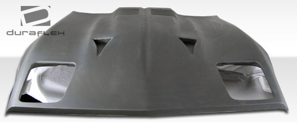 Extreme Dimensions Duraflex Twin Turbo Hood Compatible With 1985-1996 Chevrolet Corvette - 1 Piece - 103444