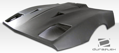 Extreme Dimensions Duraflex Twin Turbo Hood Compatible With 1985-1996 Chevrolet Corvette - 1 Piece - 103444